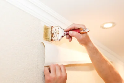 Pose de papier peint à Clarafond-Arcine — revêtements muraux et toiles de verre